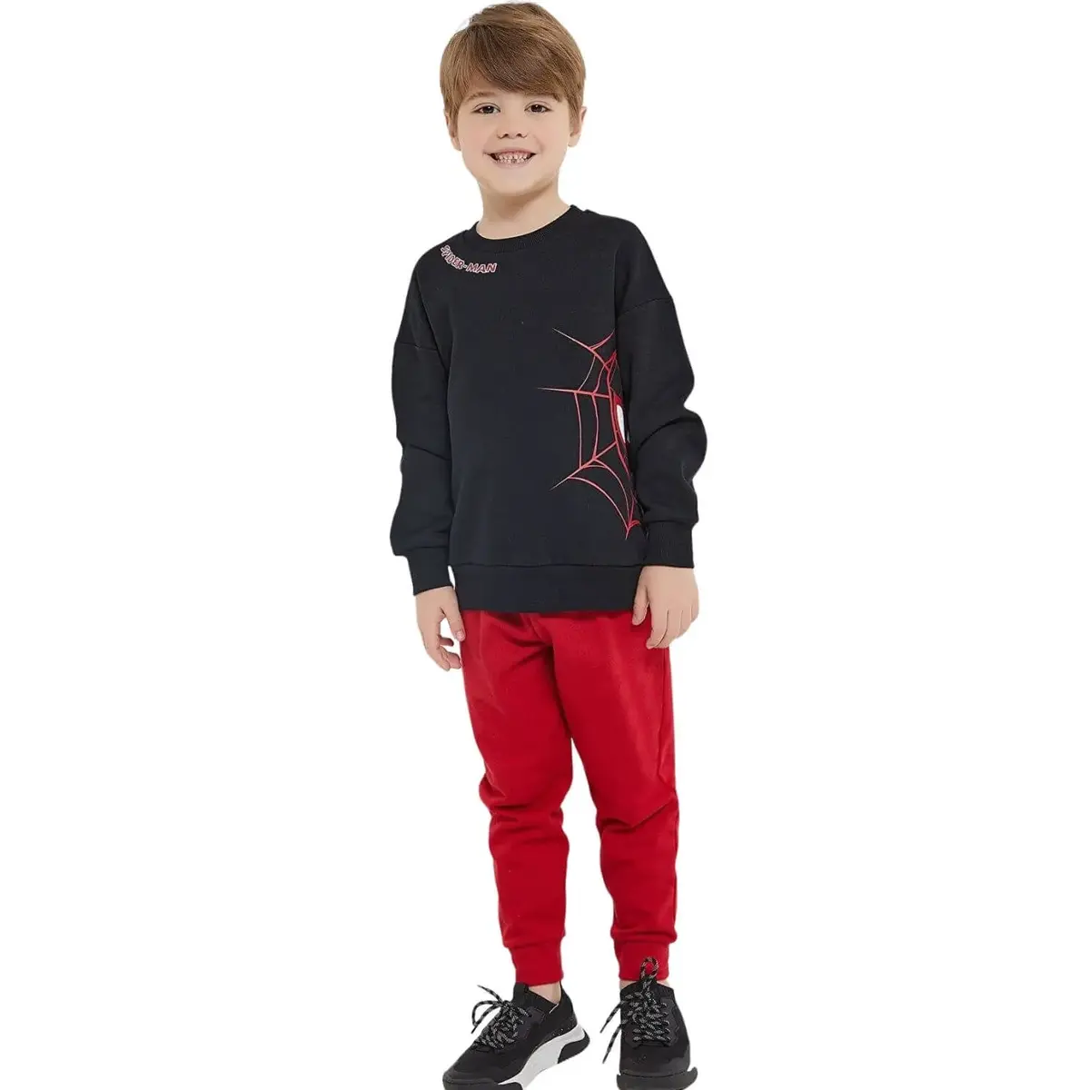 Spider Man Eşofman Takımı Siyah