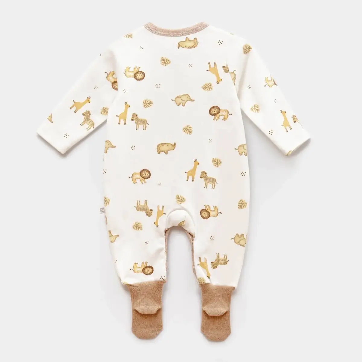 Bibaby Tulum Çoraptolon Animals Kingdom Ekru - Bej