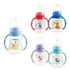 Bebedor Silikon Emzikli Desenli Kulplu PP Biberon 125 ml 0+ Ay