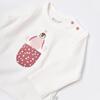 Bibaby Organik Sweatshirt Little Love Rose Dry