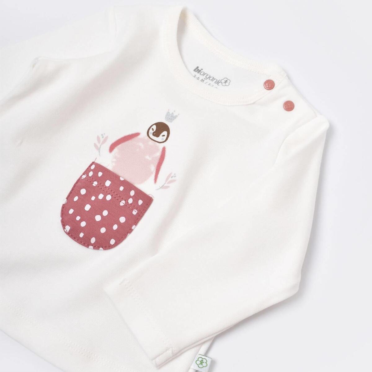 Bibaby Organik Sweatshirt Little Love Rose Dry