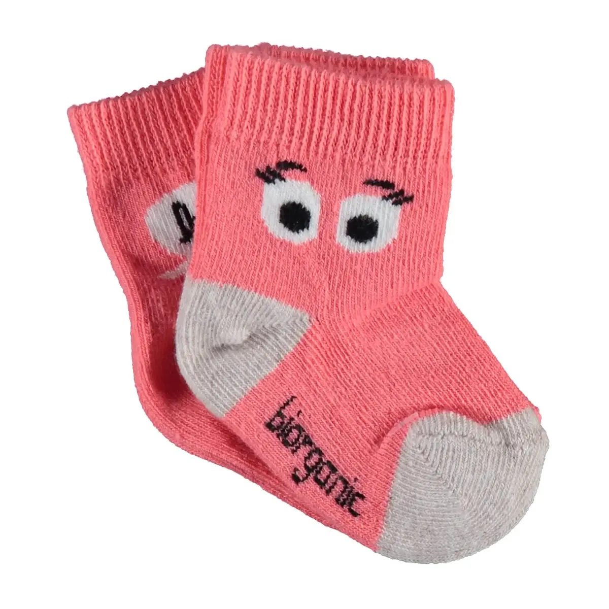 Bibaby Organik Çorap Soket 2li Hi Bej - Nar Çiçeği Bibaby Organik Çorap Soket 2li Hi Bej - Nar Çiçeği