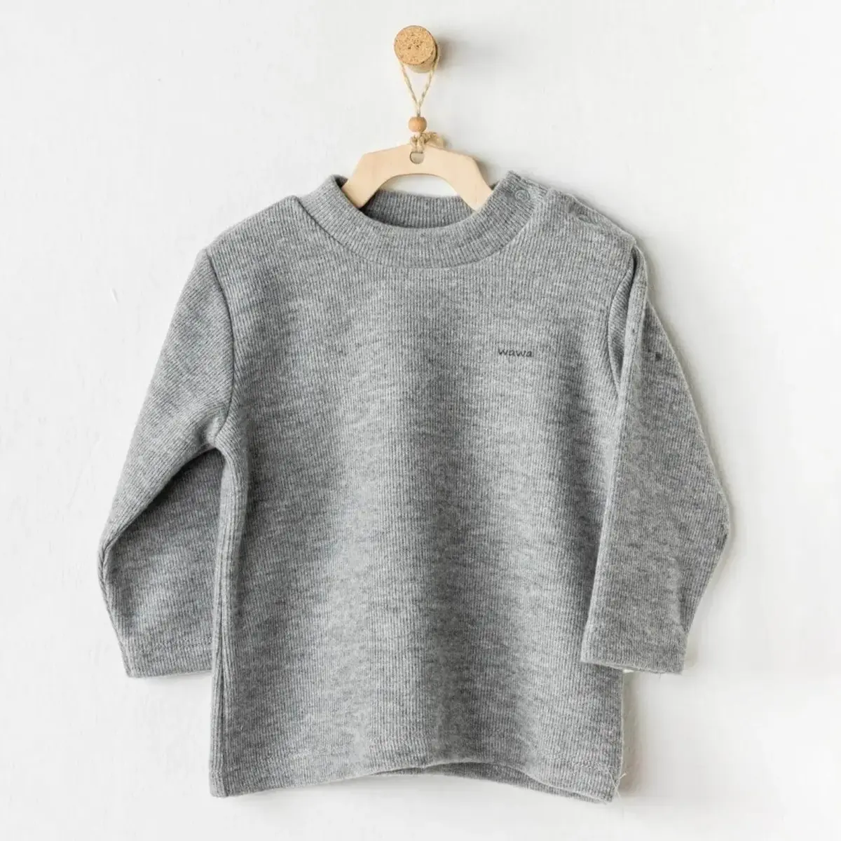 Andy Wawa Sweatshirt Basic Gri Melanj Andy Wawa Sweatshirt Basic Gri Melanj