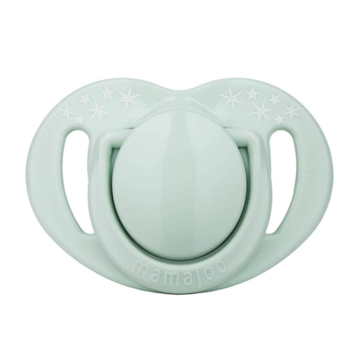 Mamajoo Silikon Emzik 2li & Sterilizasyon Saklama Kutusu 0+ Ay Powder Green