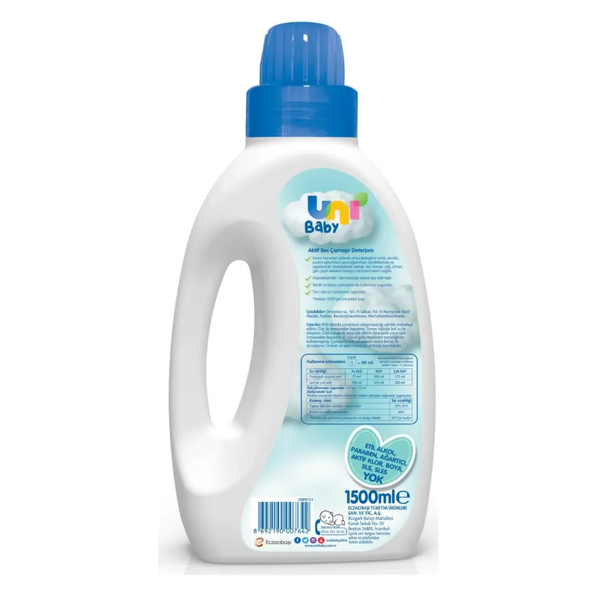Uni Baby Bebek Çamaşır Deterjanı 1500 ml