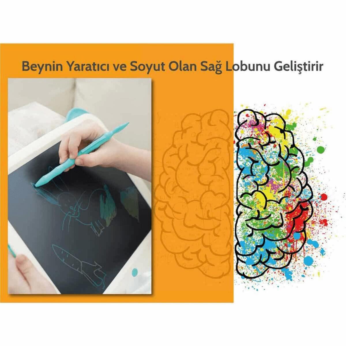 Wicue LCD Dijital Çizim Tableti Renkli 12'' Mavi