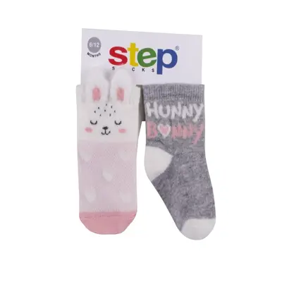 Step Çorap Soket 2li 3D Hunny Bunny