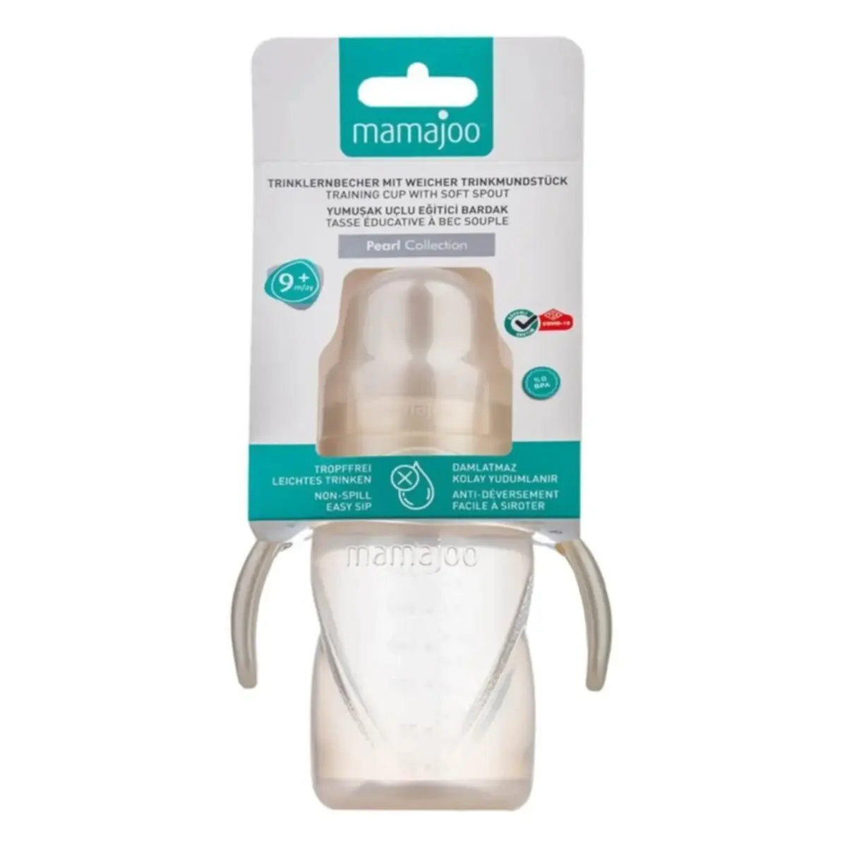 Mamajoo Kulplu Eğitici Bardak 270 ml Pearl
