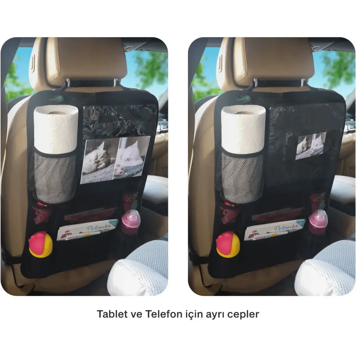 Been Tablet ve Telefon Tutacaklı Organizer Siyah