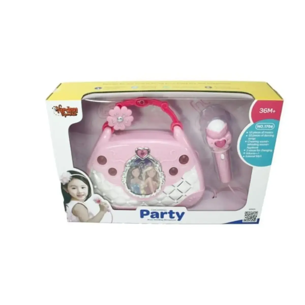 Vardem Mikrofonlu Mp3 Çalar Parti Müzikleri El Çantası