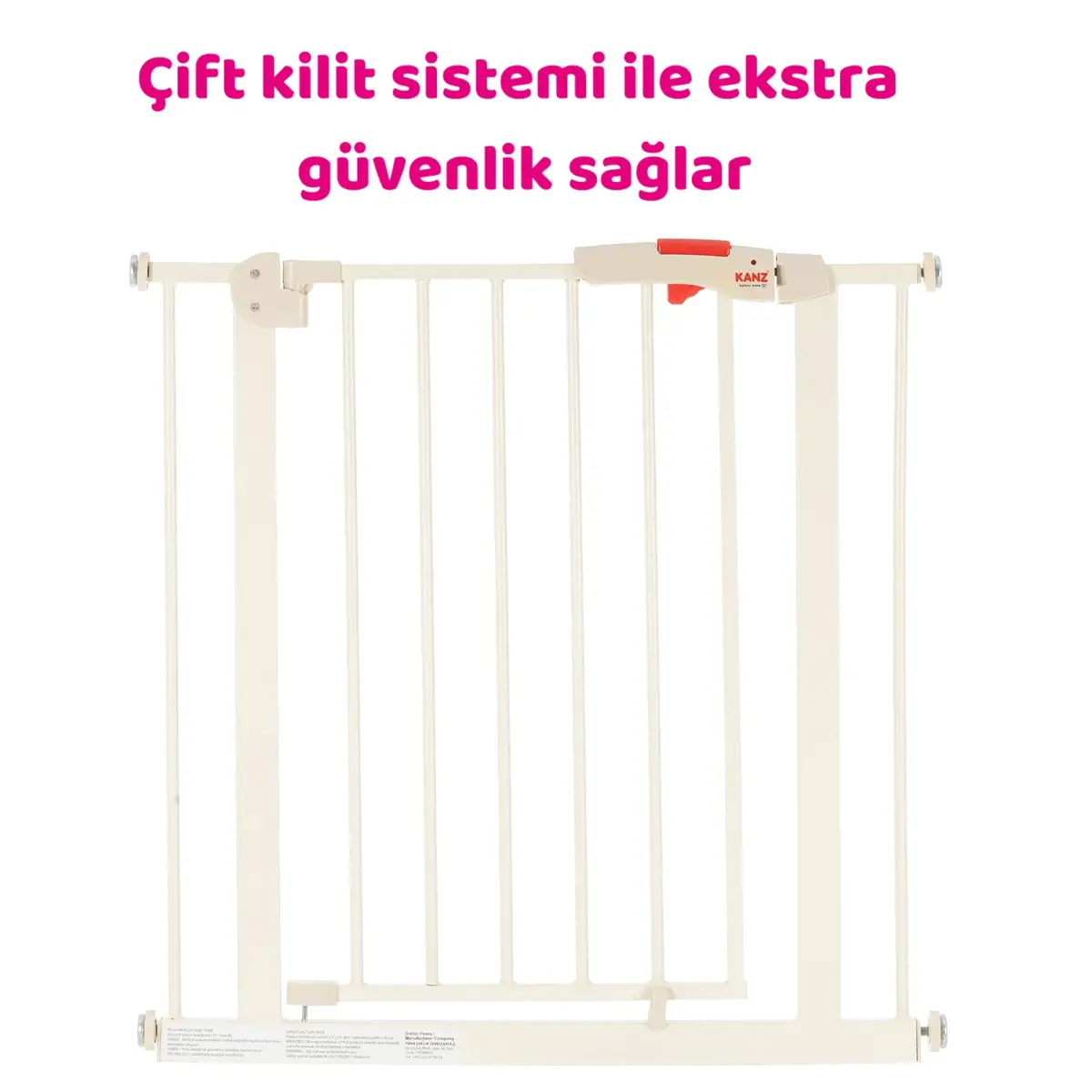 Kanz Safety Gate Güvenlik Kapısı 76 cm Krem