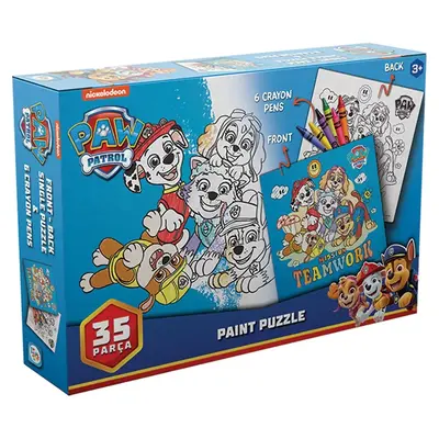 Paw Patrol Boyamalı Puzzle 35 Parça