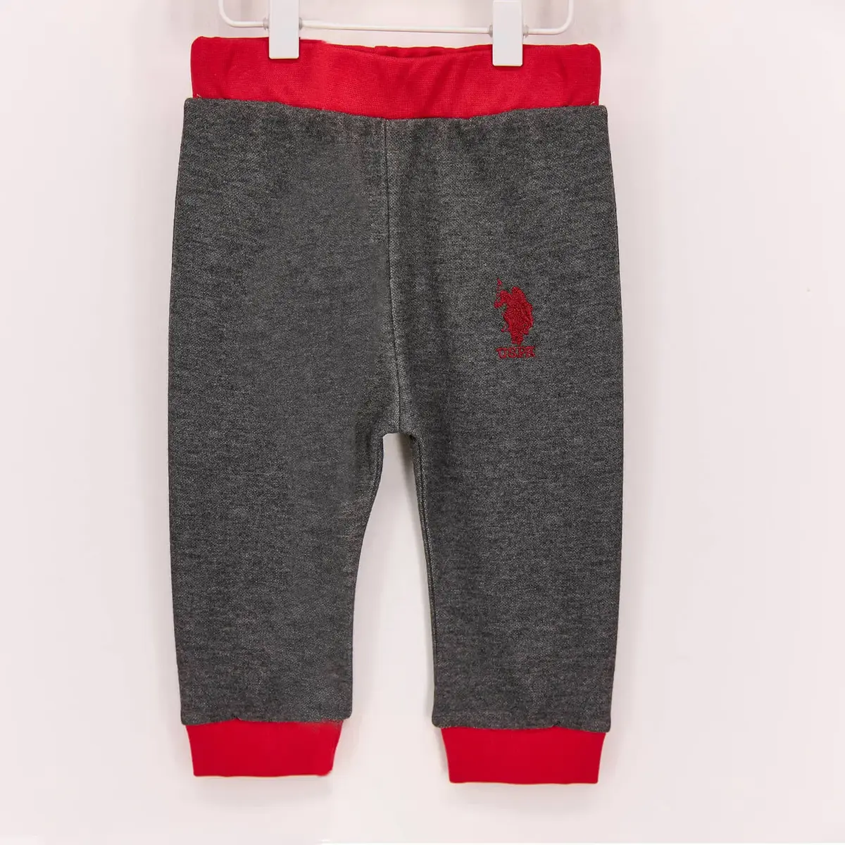 U.S. Polo 2li Takım Kapüşonlu Antrasit Melanj