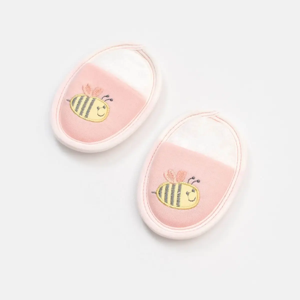 Bibaby Bornoz Takımı Happy Bee Ekru - Pembe