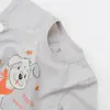 Bibaby 2Li Takım Şortlu Bow Dog Beyaz