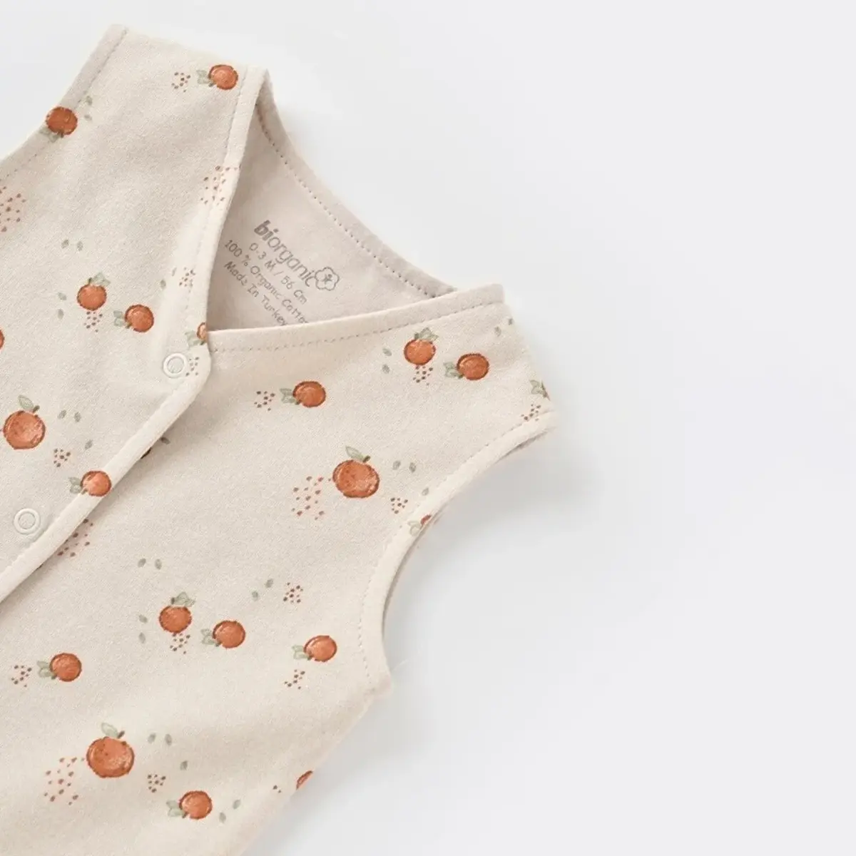 Bibaby Organik Yelek Summer Fruit Light Cream