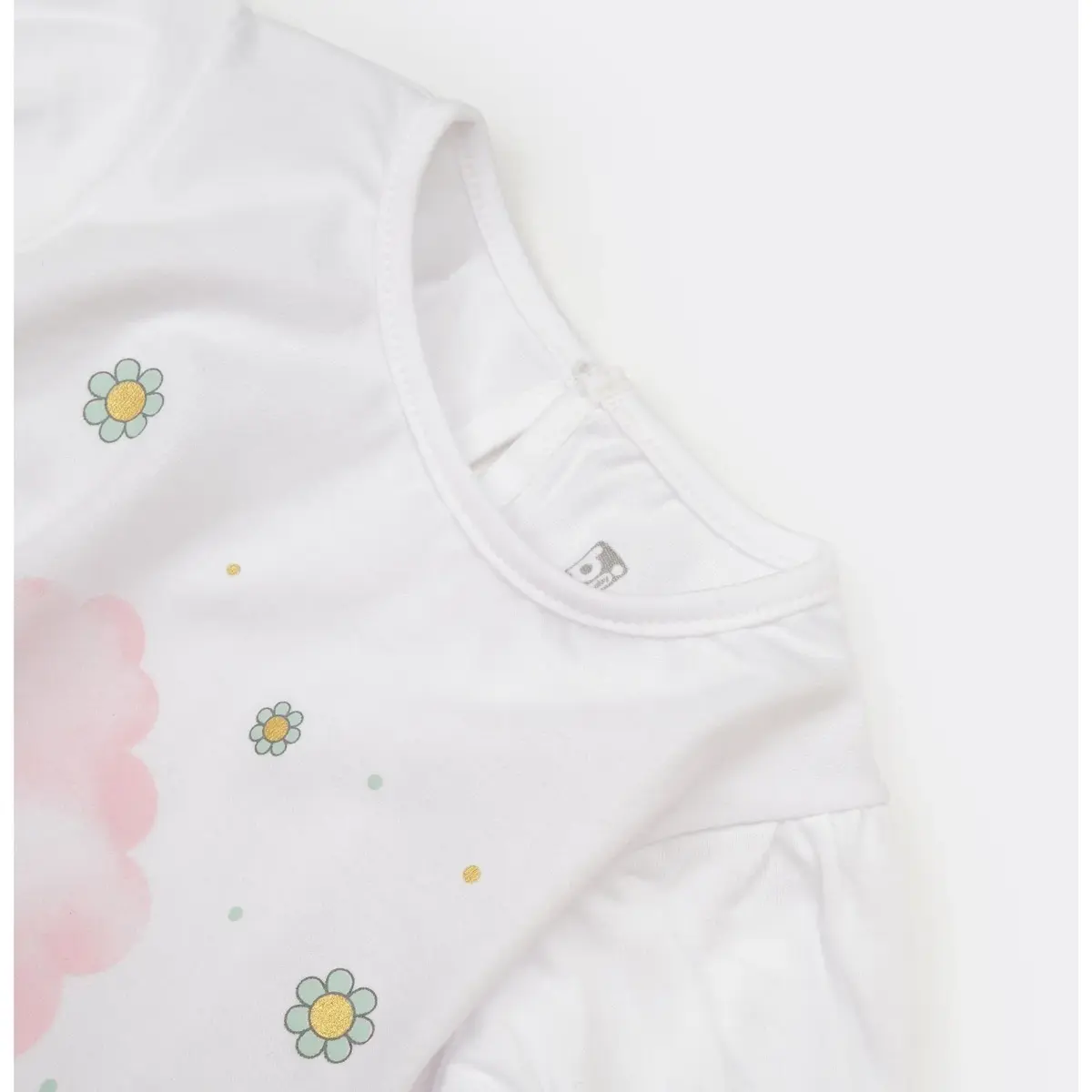 Bibaby 2li Takım Şortlu Funny Summer Beyaz