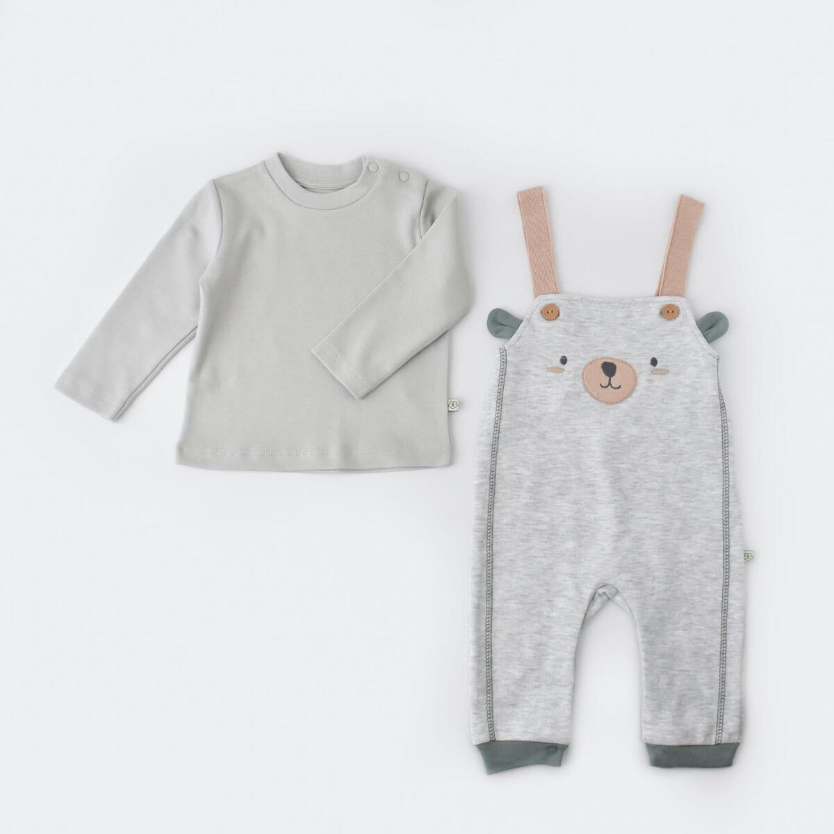 Bibaby Organik Salopet Hug Me Bear Kar Melanj