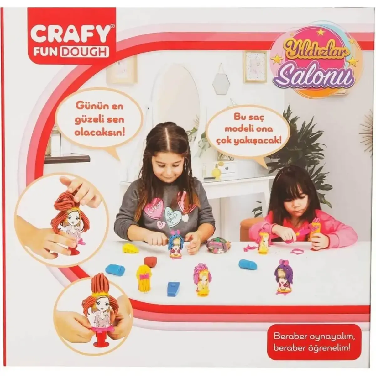Crafy Yıldızlar Salonu Oyun Hamur Seti 200 g 11 Parça