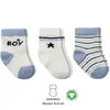 Bibaby Çorap Soket 3lü Penye Boy And Girl Bistyle Mavi