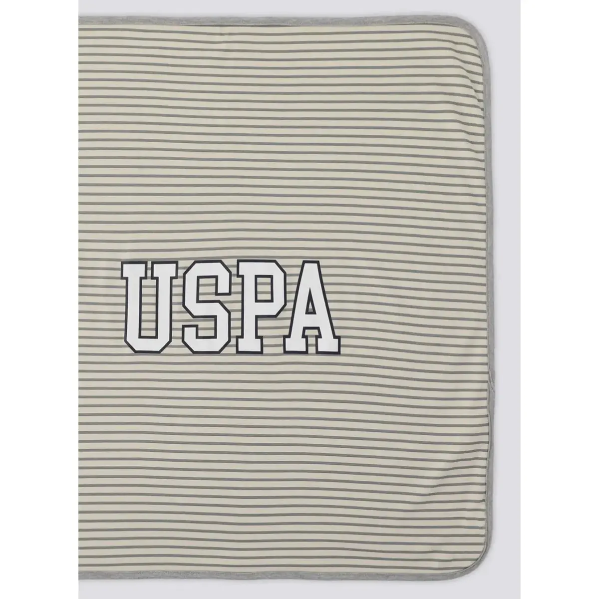 U.S. Polo Battaniye Beyaz - Gri 