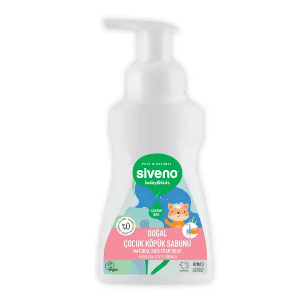 Siveno Kids %100 Zeytinyağlı Doğal Kids Köpük Sabun 250 ml 