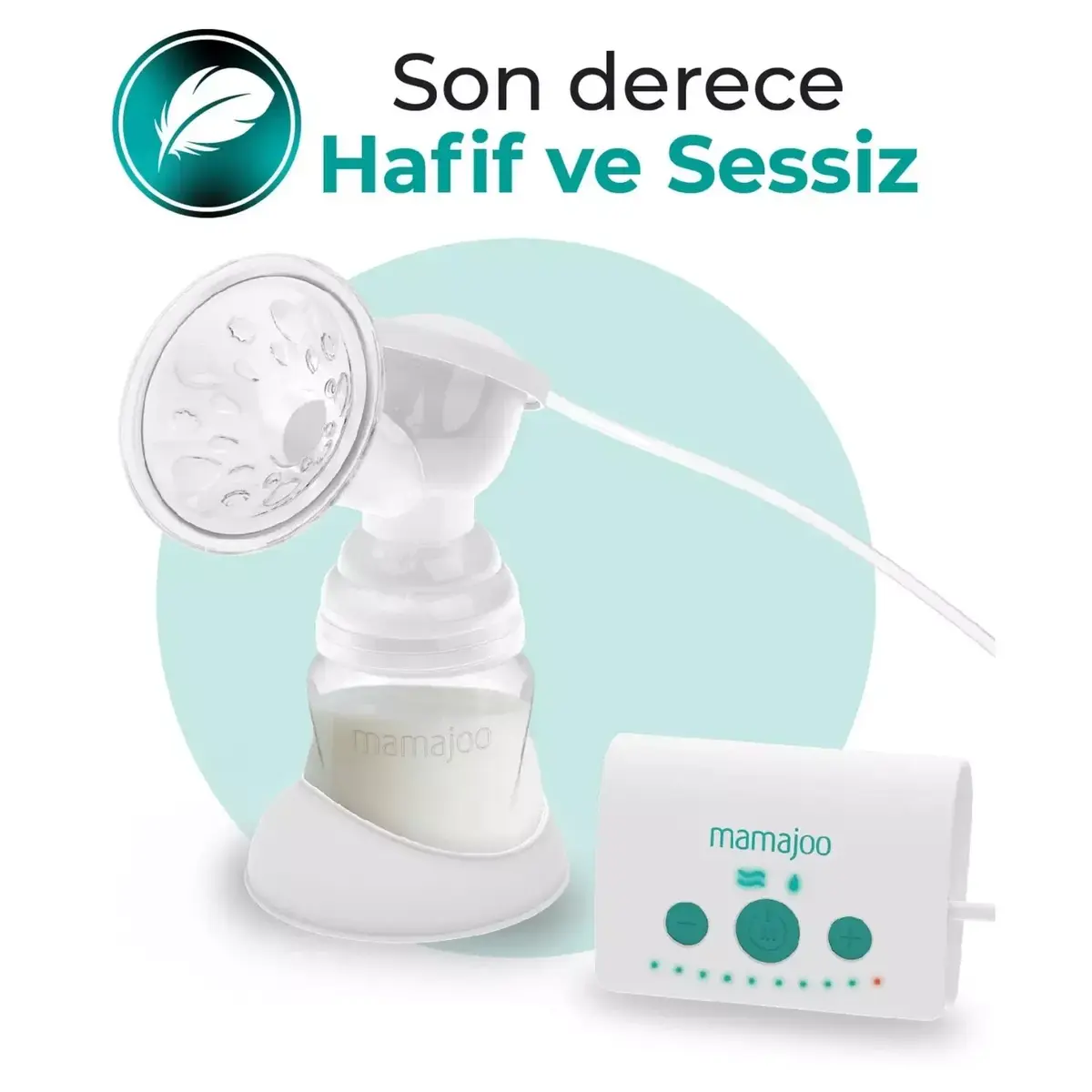 Mamajoo Elektronik USB Tekli Göğüs Pompası & Anne Sütü Saklama Kabı 160 ml