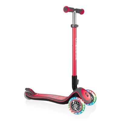 Globber Elite Deluxe Işıklı Scooter Kırmızı