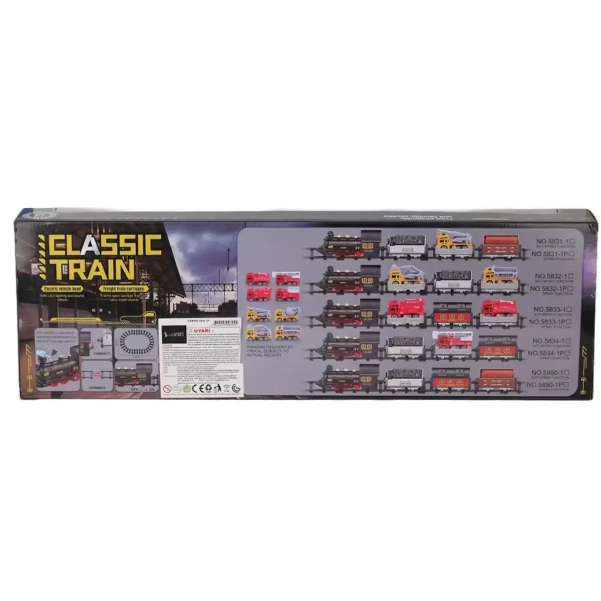 Classic Train Ekstra Araçlı Işıklı Sesli Dumanlı 116 Cm