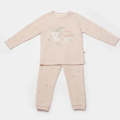 Bibaby Organik Pijama Takımı Koala Jumper Pembe