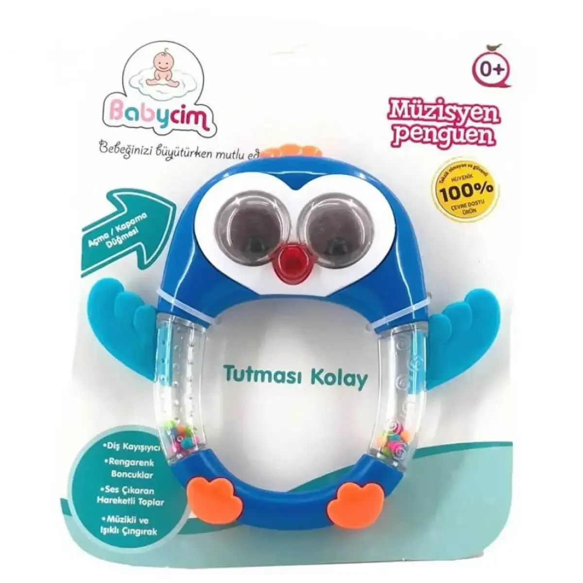 Babycim Sesli Penguen Çıngırak