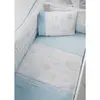Tahterevalli Cuppa Beşik 60x120 cm Beyaz ve Mavi Uyku Seti