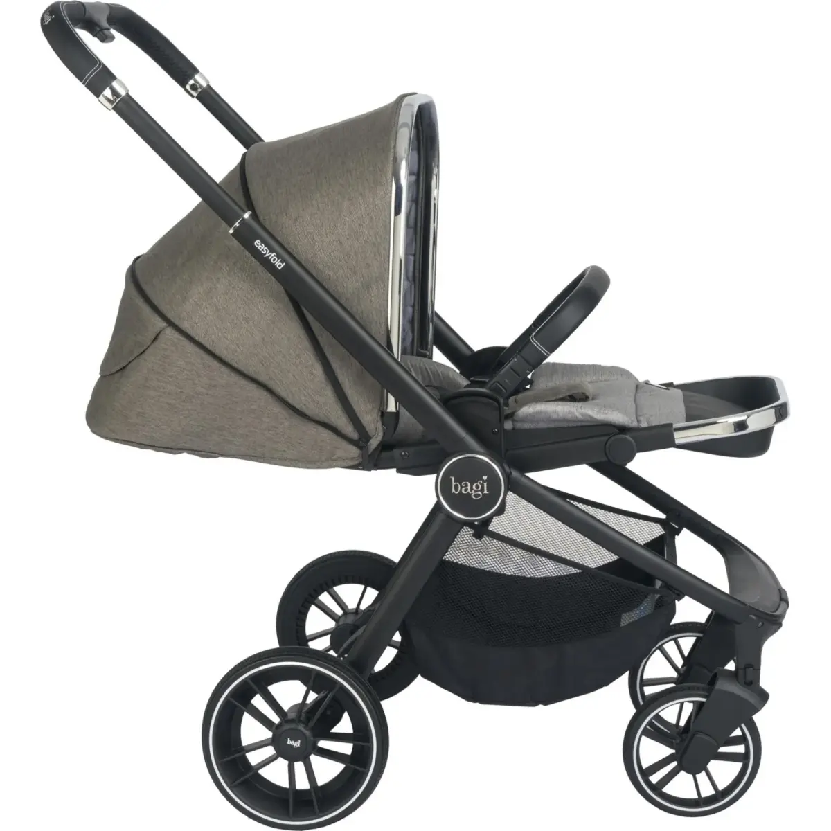 Bagi Easyfold 3S Bebek Arabası Light Grey