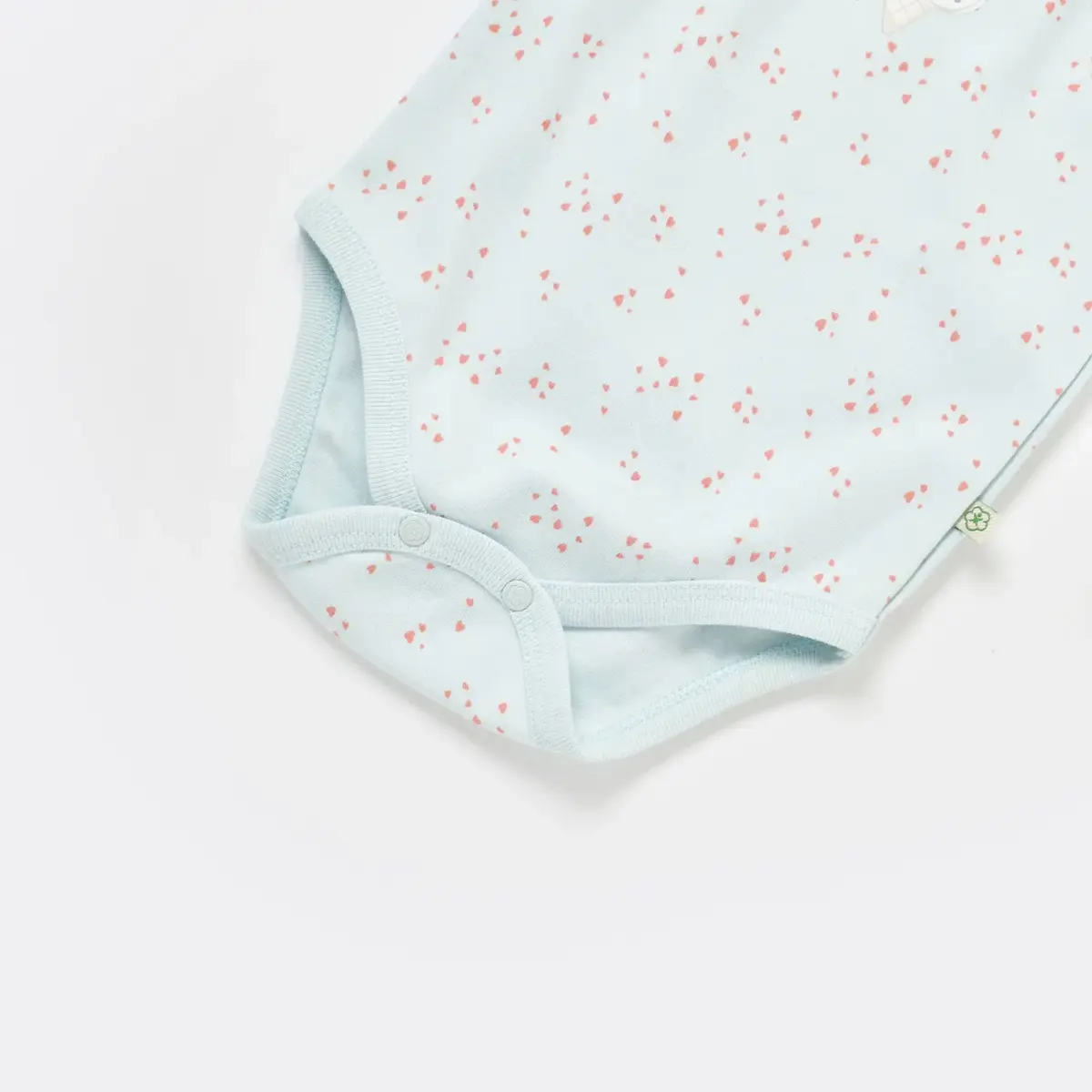 Bibaby Organik Atlet Body Süprem Pretty Ears Bunny Mint