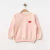 Winimo Sweatshirt Kalp Baskılı Pudra