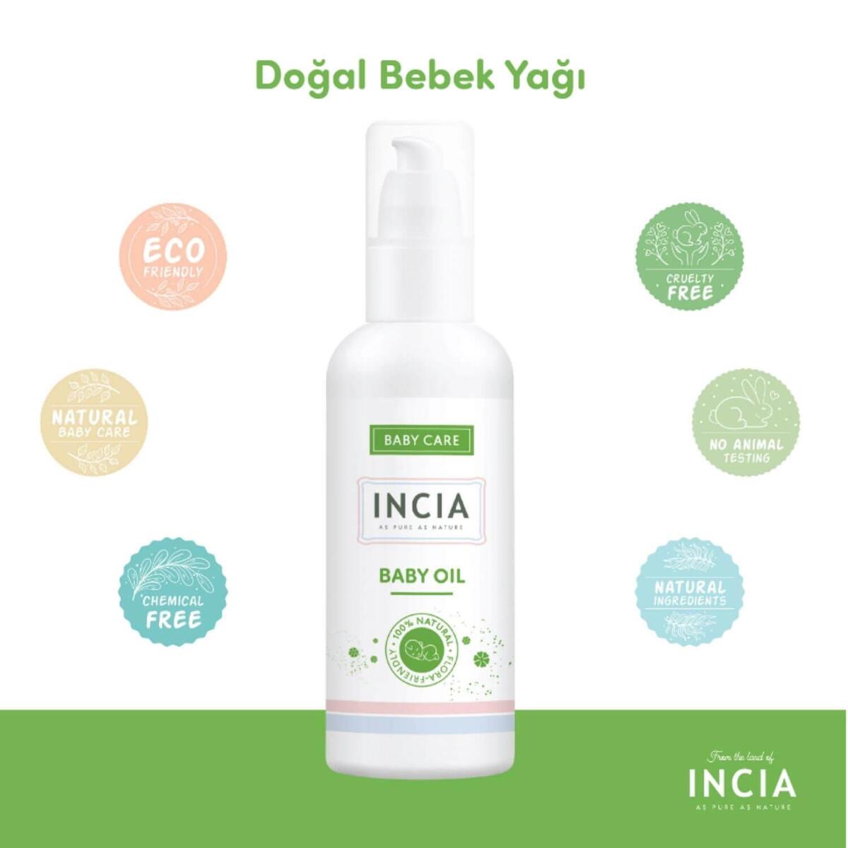 Incia Doğal Bebek Yağı 110 ml