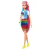 Barbie Leopar Desenli Saçlar Bebeği