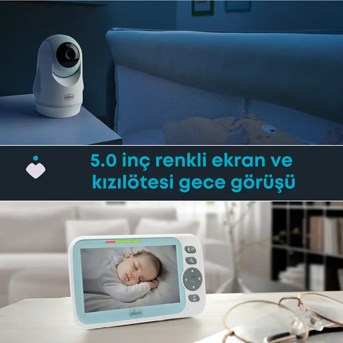 Chicco Baby Monitor Evolution Kamera 5 İnç