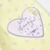 Bibaby Organik Pantolon Patiksiz Love You Baby Yellow Lavander