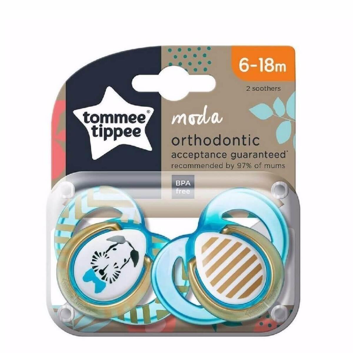 Tommee Tippee Moda Emzik 2li 6-18 Ay Erkek