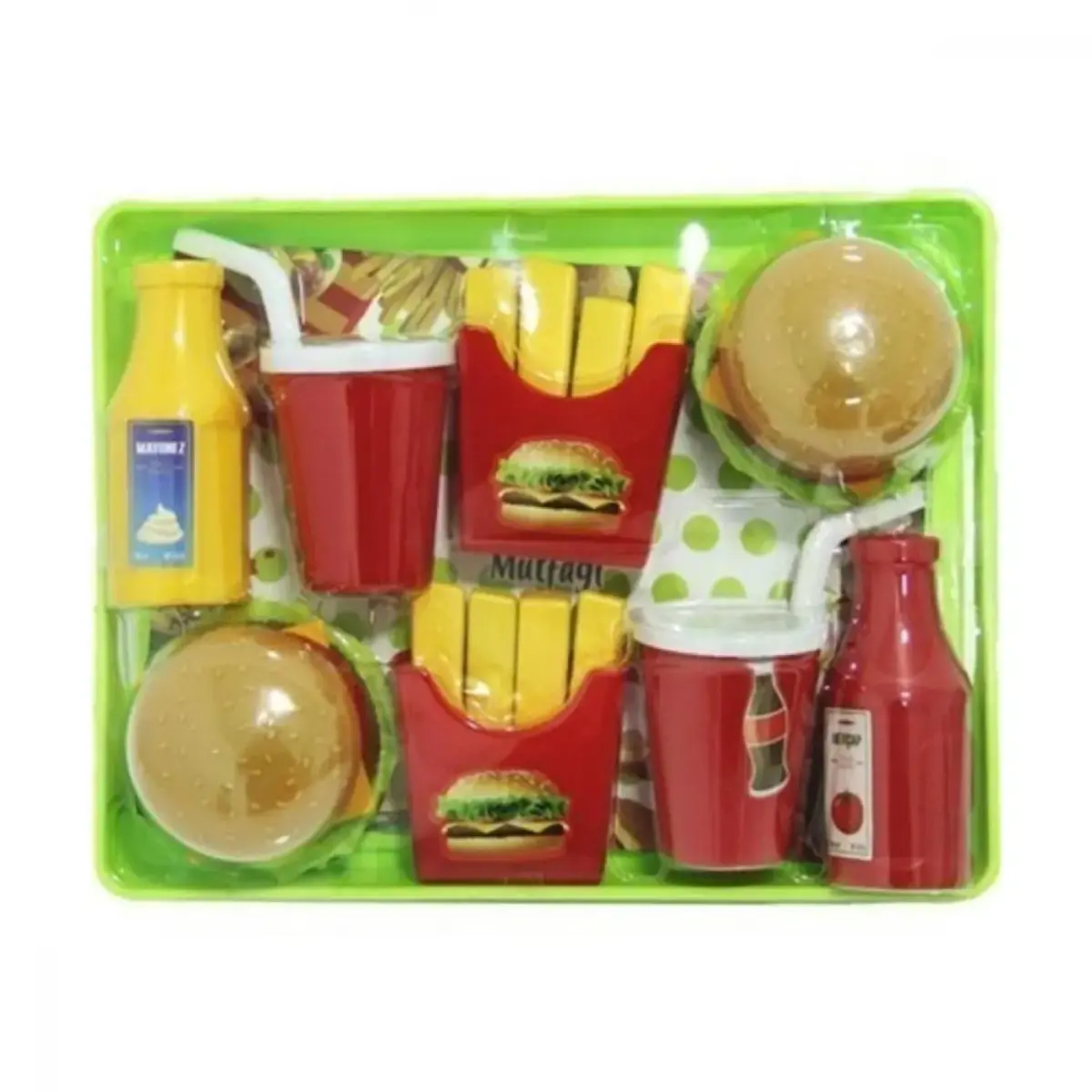 Vakumlu Tepside  Hamburger Seti