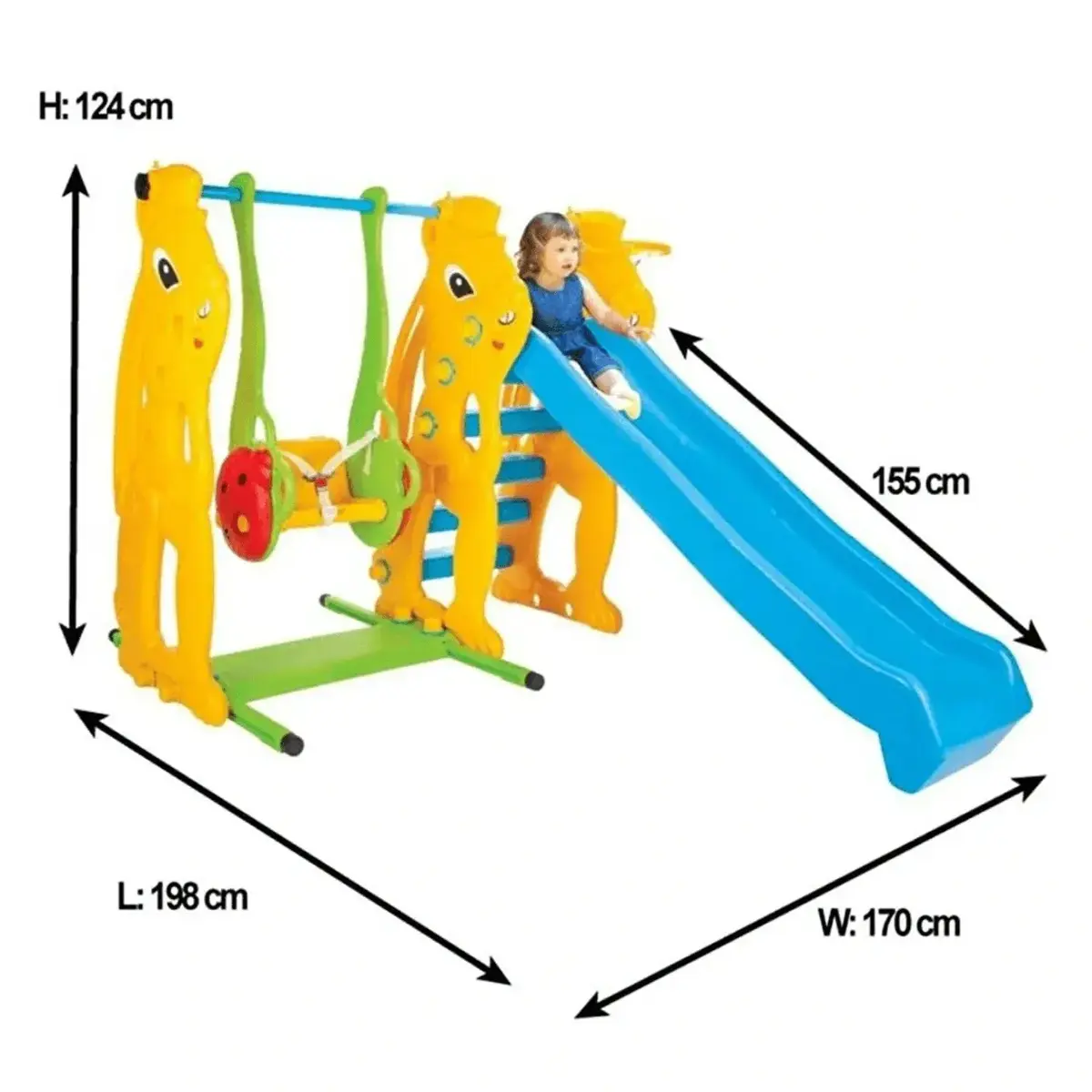 Pilsan Sincap Kaydırak Ve Salıncak Seti