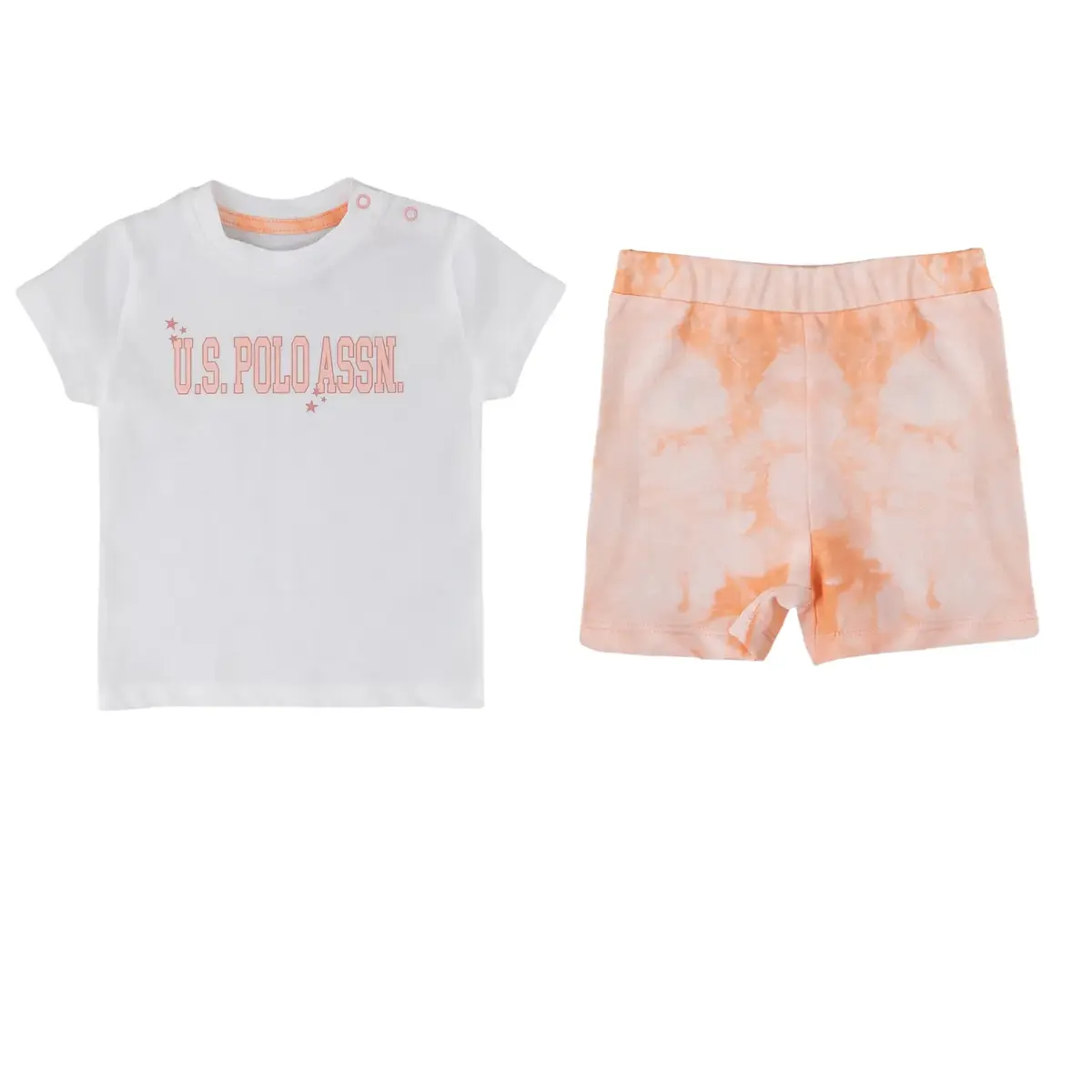 U.S. Polo 2li Takım T-Shirt Krem - Somon
