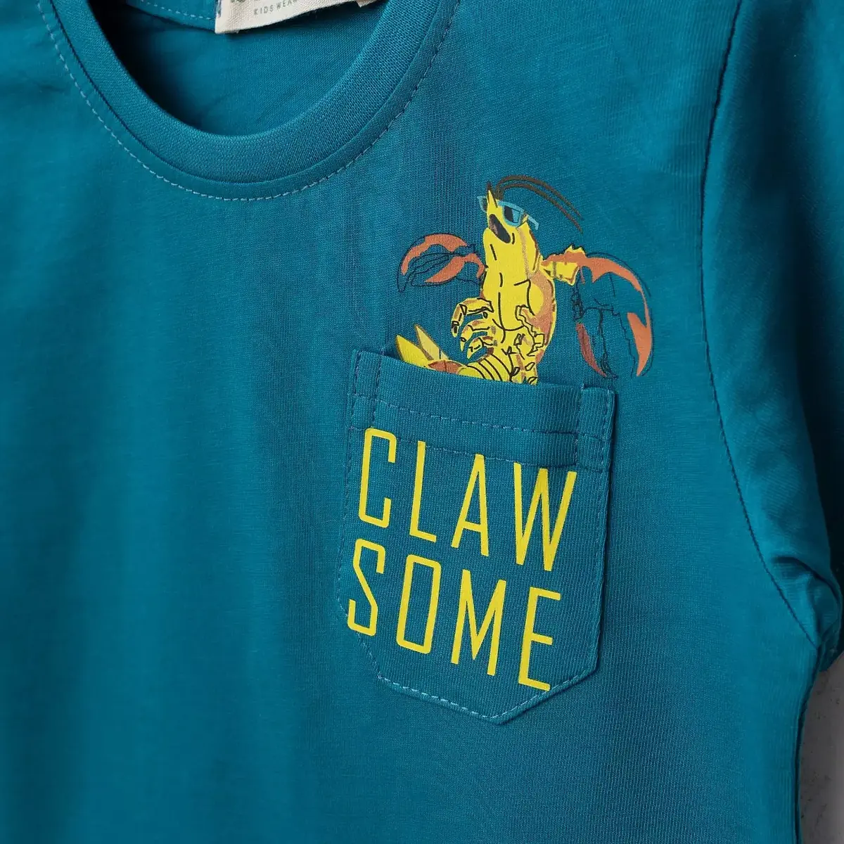 Bebolly 2li Takım Claw Some Baskılı Turkuaz