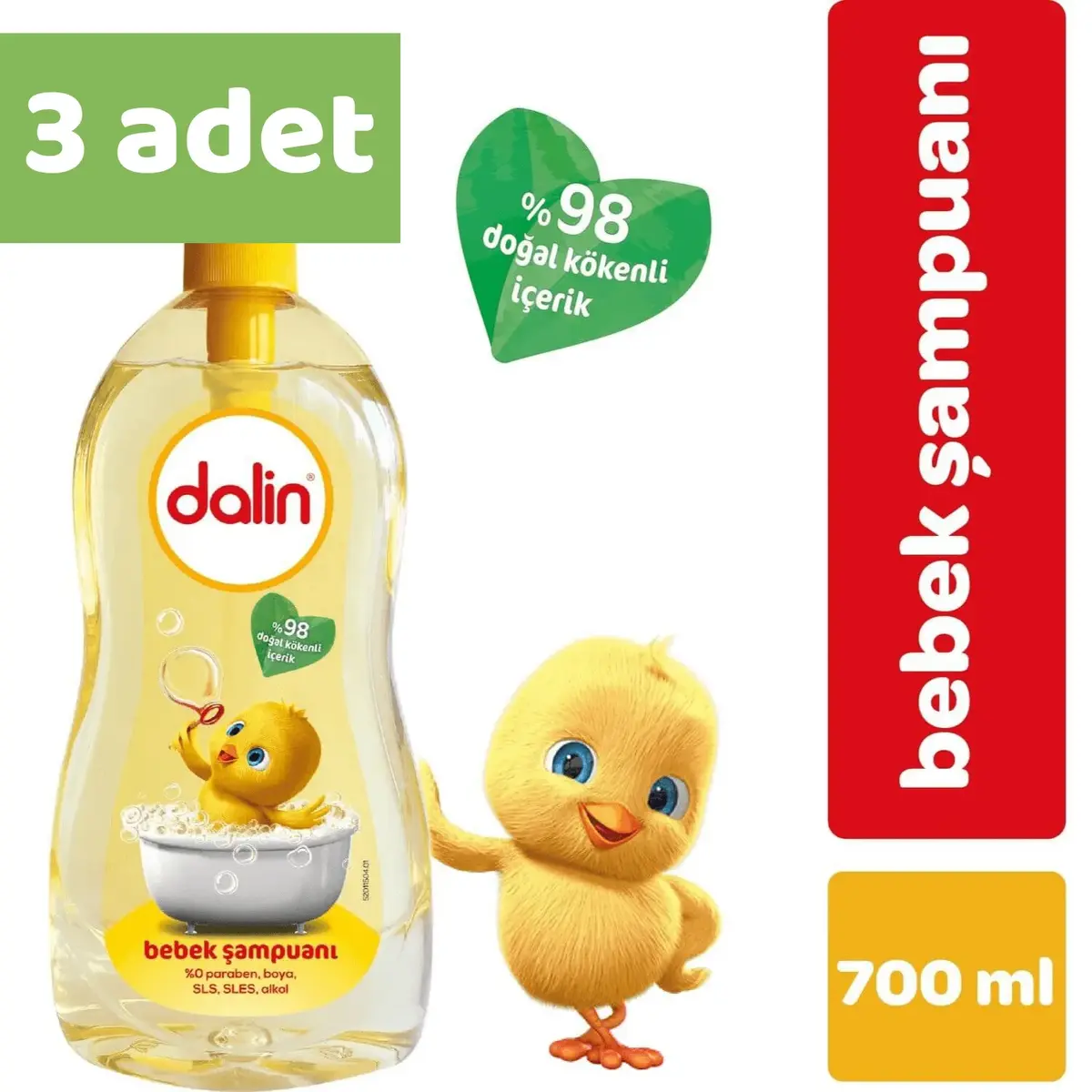 Dalin Klasik Bebek Şampuanı 700 ml x3 Adet