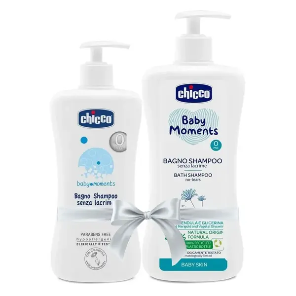 Chicco Baby Moments Doğal Göz Yakmayan Bebek Saç ve Vücut Şampuanı 750+200 ml