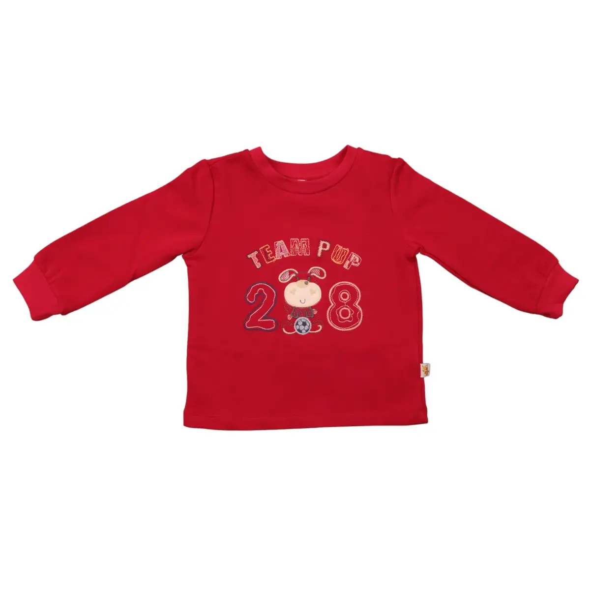 Mini Damla Sweatshirt Köpek Kırmızı Mini Damla Sweatshirt Köpek Kırmızı