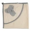 Bibaby Organik Havlu Sleepy Koala Ekru - Gri Melanj