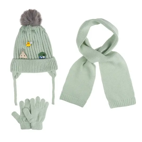 Kitti Eldiven Atkı Bere Takım 1-4Yaş Mint Asortili