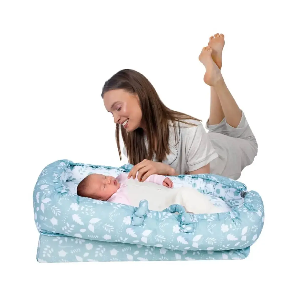 Sevi Bebe Anne Yanı Bebek Reflü Yatağı Yaprak